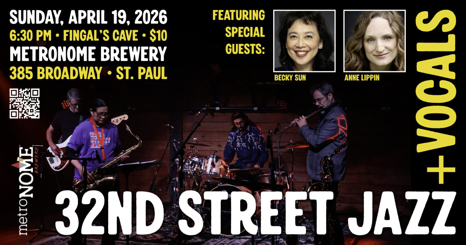 32nd Street Jazz + Vocals - MetroNOME Brewery - April 19 @ 6:30 PM